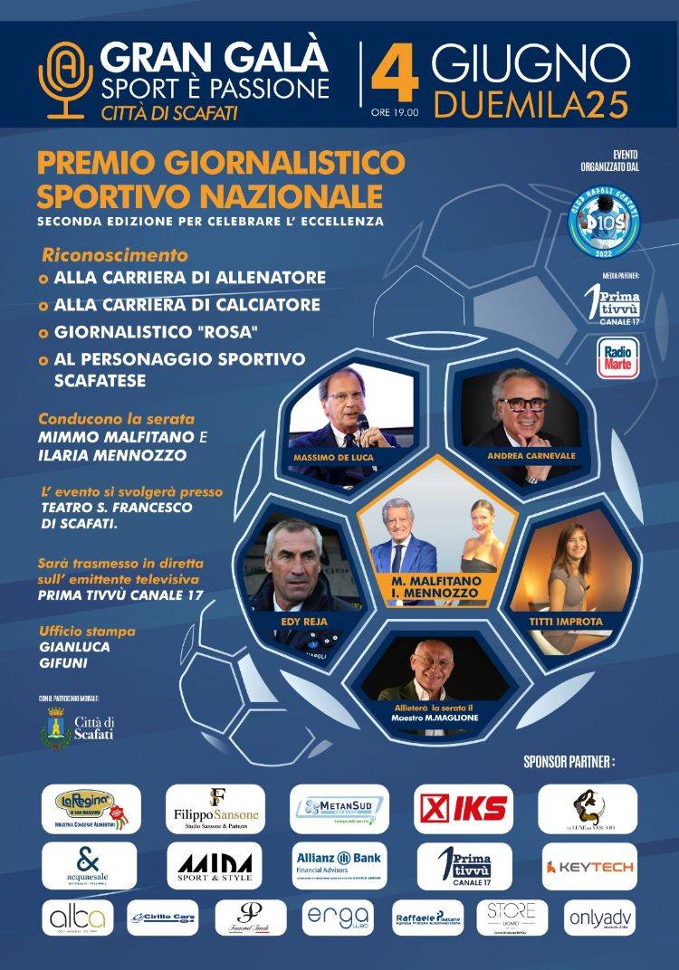TANTI PERSONAGGI PER LA SECONDA EDIZIONE DEL PREMIO GIORNALISTICO CITTA’ DI SCAFATI