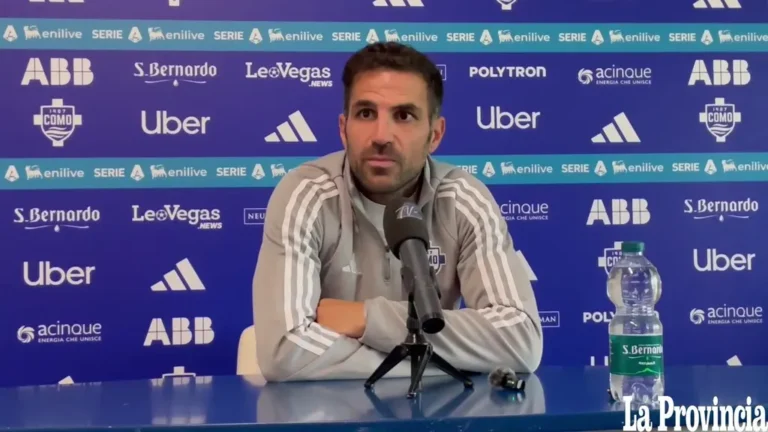 Como, Fabregas in conferenza stampa: “Sono un po’ arrabbiato per non aver vinto…”