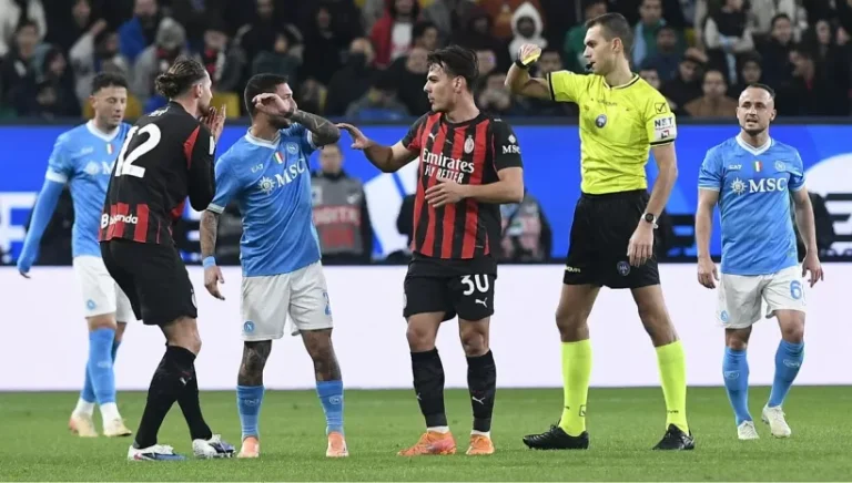 Con Zufferli azzurri imbattuti ma tante polemiche nella semifinale di Supercoppa contro il Milan