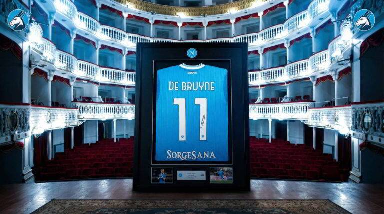Record di incassi per le maglie di De Bruyne messe all’asta per il Teatro Sannazzaro