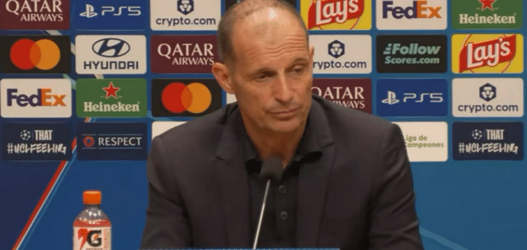 Allegri in conferenza stampa: “Dobbiamo trovare equilibrio. Gli errori capitano ma non devi andare in confusione…”