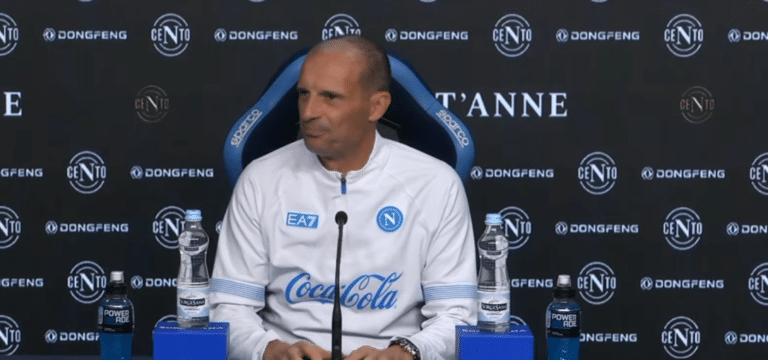 Allegri in conferenza stampa: “Espulsione? Ho rinunciato al ricorso, voglio che la cosa sia chiusa”